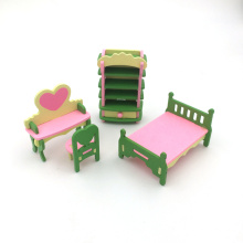 Забавные мини деревянная игрушка интересная миниатюрный кукольный домик мебель
